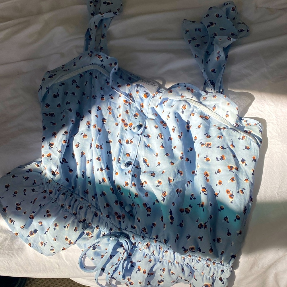 SIENNA SKY GORGEOUS Baby Blue Floral Print!